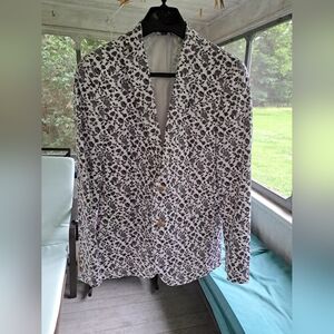 J. Ferrar Slim Fit Floral Blazer